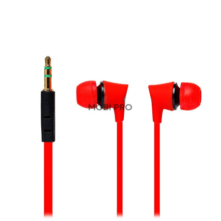 Проводные наушники внутриканальные Music Level ML-400, 3.5 Jack (red)