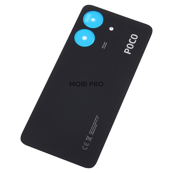 Задняя крышка для Xiaomi Poco C65 (2310FPCA4G) Черный - Премиум Задняя крышка для Xiaomi Poco C65 (2310FPCA4G) Черный - Премиум