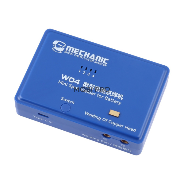 Портативный аппарат для точечной сварки Mechanic W04 (2730W, 4 уровня мощности, 3850 mAh)