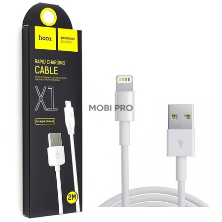 Кабель USB - Lightning (для iPhone) Hoco X1 (2A, 2 м) Белый