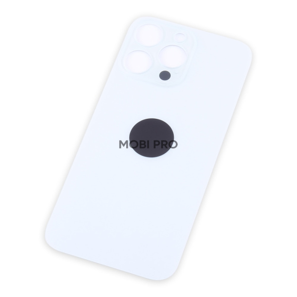 Задняя крышка для iPhone 14 Pro Max Белый (стекло, широкий вырез под камеру, логотип) Задняя крышка для iPhone 14 Pro Max Белый (стекло, широкий вырез под камеру, логотип)