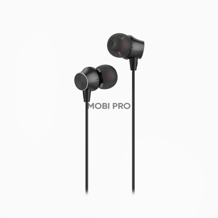 Проводные наушники с микрофоном внутриканальные Hoco M51 Proper sound universal, 3.5 Jack (black)