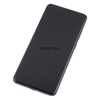 Дисплей для Samsung Galaxy S20 Ultra (G988B) модуль с рамкой Черный - OR (SP)