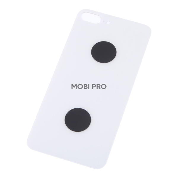 Задняя крышка для iPhone 8 Plus Белый (стекло, широкий вырез под камеру, логотип) - Премиум Задняя крышка для iPhone 8 Plus Белый (стекло, широкий вырез под камеру, логотип) - Премиум